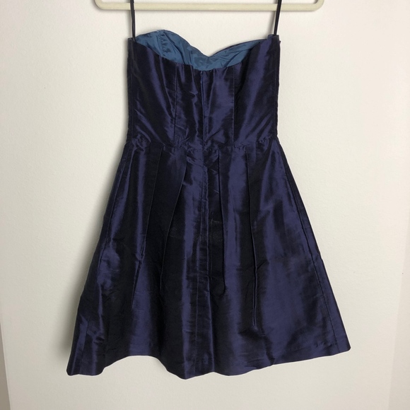 Coren Moore Silk Blue Dress - Picture 4 of 4